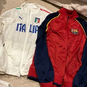Boys international soccer jackets bundle